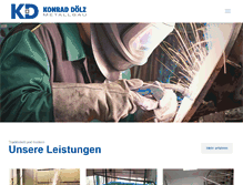 Tablet Screenshot of metallbau-doelz.de